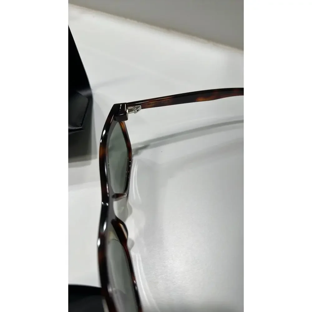 Saint Laurent 58mm Cat Eye Sunglasses Havana Green - Picture 6 of 11